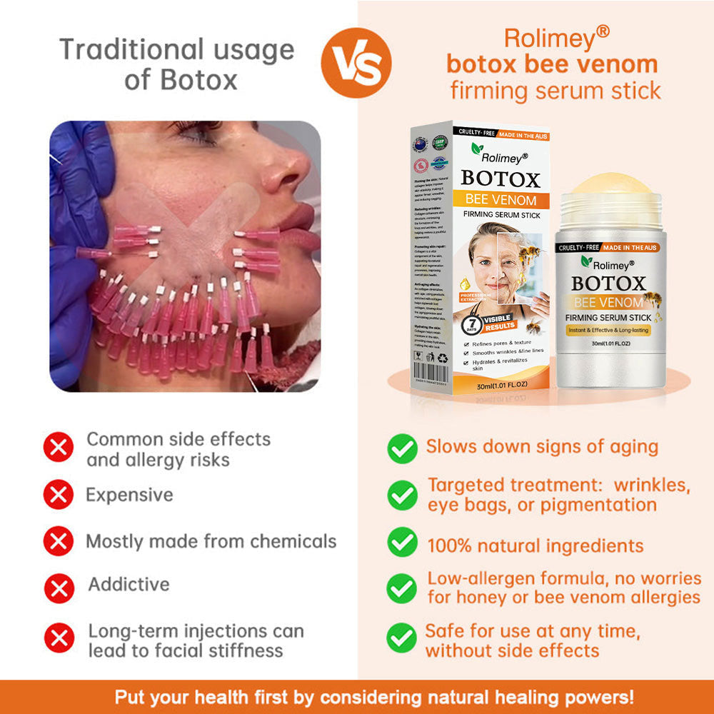 🥰Made and Shipped from AU Rolimey® Botox Bee Venom Firming Serum Stick(⏳LAST DAY 70% OFF)✨