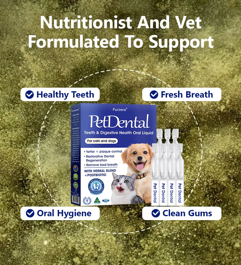 [ Official Store ]😻🐶 Furzero® Pet Dental & Digestive Health Oral Liquid–Freshen Breath, Remove Tartar & Promote gum regeneration, stabilize teeth (for Cats & Dogs)  – Save 70% Today!