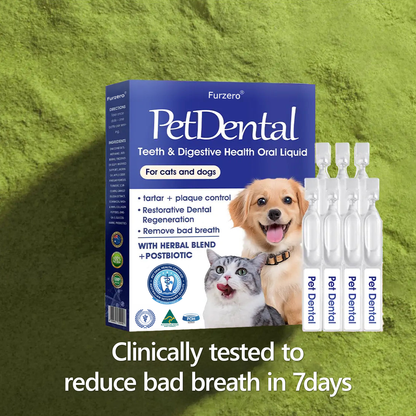[ Official Store ]😻🐶 Furzero® Pet Dental & Digestive Health Oral Liquid–Freshen Breath, Remove Tartar & Promote gum regeneration, stabilize teeth (for Cats & Dogs)  – Save 70% Today!