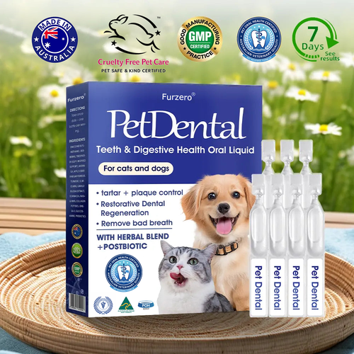 [ Official Store ]😻🐶 Furzero® Pet Dental & Digestive Health Oral Liquid–Freshen Breath, Remove Tartar & Promote gum regeneration, stabilize teeth (for Cats & Dogs)  – Save 70% Today!